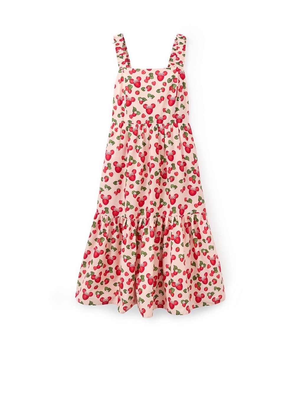 Strawberry Print Pink Sundress